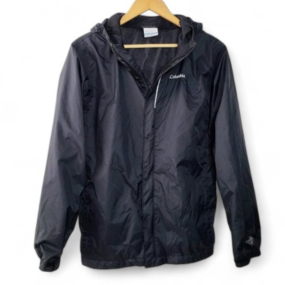 Columbia‎ Hooded Windbreaker Jacket Youth Weatherproof Lightweight Mesh Lined XL